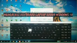 Cara Mengatasi Keyboard Error Tidak Berfungsi Pada Windows 10 #part 1