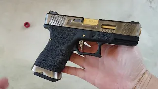 Airsoft - Glock G19 T03 (Gold Barrel) WE GBB 6mm