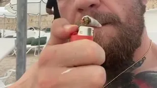 Conor McGregor smoking weed