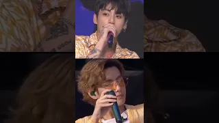 Taehyung reaction to Jungkook's 'Still With You' live singing ✨ #bts #taehyung #jungkook #taekook