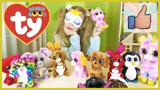 ЧЕЛЛЕНДЖ Угадай игрушку BEANIE BOO'S руками в коробке ЗАКРЫТЫМИ ГЛАЗАМИ CHALLENGE видео для детей