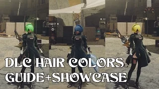 NieR: Automata - All DLC Hair Colors Guide (+Showcase)