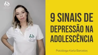 9 sinais de depressão na adolescência