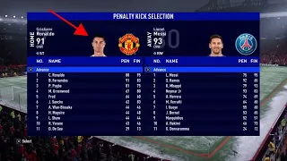 PSG vs Manchester United Penalty Shootout FIFA 22 Gameplay