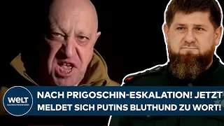 UKRAINE-KRIEG: Nach Prigoschin-Eskalation! Jetzt meldet sich Putins Bluthund Kadyrow zu Wort