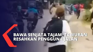 Bawa Senjata Tajam, Tawuran di Jalan Raya Lenteng Agung Jaksel Resahkan Pengguna Jalan!