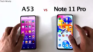 SAMSUNG A53 5G vs Redmi Note 11 Pro 5G - SPEED TEST