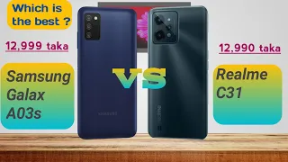 Realme C31 vs Samsung Galaxy A03s.