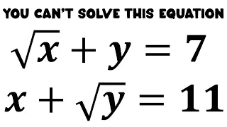 A Simple Math Equation But You Can't Solve