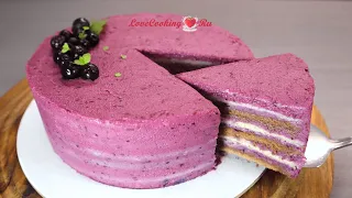 Vegan cake with currant cream | LoveCookingRu