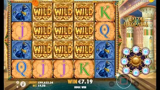 Eye of Cleopatra Slot RTP 96.50% (Pragmatic Play)- Huge Win, Wild patterns, 6 Freespins Feature