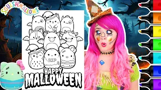 Coloring Squishmallows Happy Halloween Coloring Page | Ohuhu Art Markers
