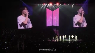 [180916] ENDING MENT + VCR credits @ BTS 방탄소년단 Love Yourself Tour in Fort Worth Fancam