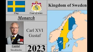 History Timeline of Sweden (1814-2023)