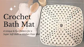 Crochet Bath Mat - Super Soft & Comfortable!