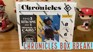 2021 Panini Chronicles Baseball Hobby Box Break