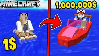 MINECRAFT - ŁÓDKA ZA 1$ VS ŁÓDKA ZA 1,000,000$ | Vito i Bella