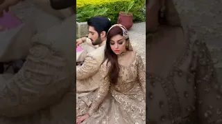 Alizeh shah and muneeb butt miras valima BTS