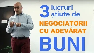 Negocierea in afaceri - 3 lucruri știute de negociatorii cu adevărat buni