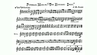 Funeral March "The Honored Dead" 2nd B-flat Clarinet by John Philip Sousa