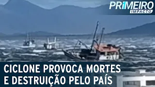 Ciclone provoca mortes e destruição pelo país | Primeiro Impacto (14/07/23)