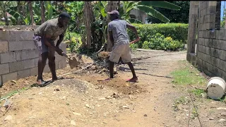 labour Day work with my father at the house