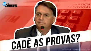Bolsonaro promete provas, mas só apresenta indícios de fraude | TSE contesta | Ataques ao STF