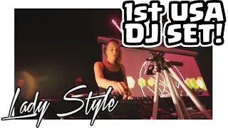 👩🏻‍💻🎧 DJ LADY STYLE - 1ST USA PERFORMACE - HOME NIGHT CLUB - PBAM VLOGS