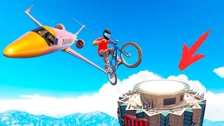 ЗАЛЕТЕТЬ НА МЕЙЗ БАНК НА BMX С САМОЛЁТА В ГТА 5