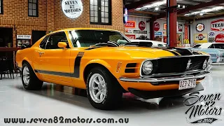 1970 Ford BOSS 302 Mustang for sale @seven82motors Classics, Lowriders and Muscle Cars