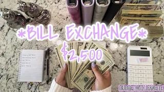 FIRST BILL EXCHANGE OF 2023! | $2,500 BACK TO THE BANK | BILL SWAP | CASH ENVELOPE METHOD