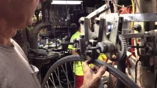 Mounting new tire to Penny Farthing High Wheeler