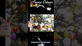 Ostern. Поздравление с Католической Пасхой.🐇🐣🐰