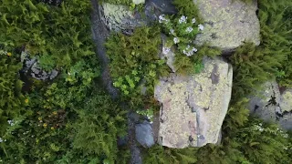 Ачипсинские водопады с высоты птичьего полета. Съёмки с квадрокоптера.