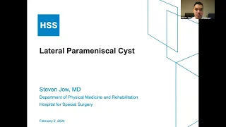 Lateral Parameniscal Cyst with Dr. Steven Jow | AMSSM Sports Ultrasound Case Presentation