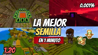 🔥La MEJOR SEMILLA de MINECRAFT BEDROCK 1.20.51  (POCKET EDITION) I Semilla Minecraft 1.20