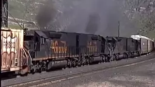 Run 8! Roaring EMDs On Tennessee Pass, Colorado - 1992