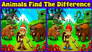 Find the animal | Find the difference | spot the difference | quiz game | guess the difference #82