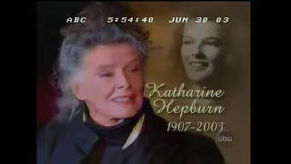 Katharine Hepburn: News Report of Her Death - June 29, 2003