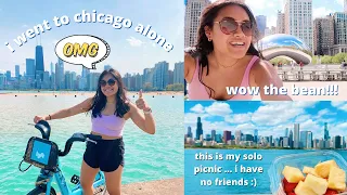 going to chicago alone *because i have no friends* || solo travel vlog