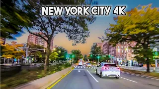 New York City 4K🗽Sunrise Drive In Queens