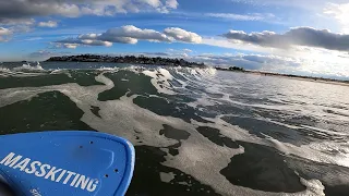 01.18.21 Nahant novelty kite skim offshore mini-olas sesh