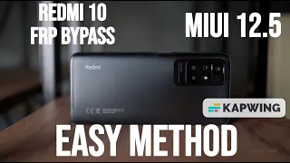 ALL Xiaomi Redmi 10 MIUI 12.5 FRP/Google Lock Bypass Without PC - NO Second Space | NO APK INSTALL