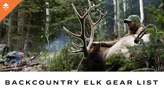 Chris Neville's 2022 Backcountry Archery Elk Gear List