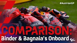 Comparison: Onboard with Binder & Bagnaia | 2021 #AustrianGP