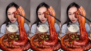 ASMR MUKBANG Pork with Garlic Sauce EATING SHOW|소리좋은 러가지 음식 먹방 모음이 팅쇼 리얼 사운드|大食い