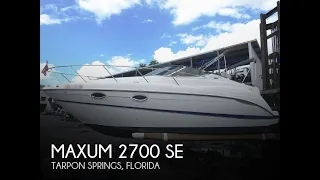 [SOLD] Used 2004 Maxum 2700 SE in Tarpon Springs, Florida