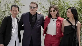 Benoit Magimel, Juliette Binoche, Director Tran Anh Hung and Pierre Gagnaire in Cannes