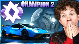 JEG KØBER EN LAMBO I ROCKET LEAGUE (CHAMPION 2 RANKUP!!) - Dansk Rocket League