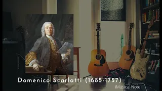 Guitar TAB - Domenico Scarlatti : K27 L449 Sonata in B minor | Tutorial Sheet Lesson #iMn